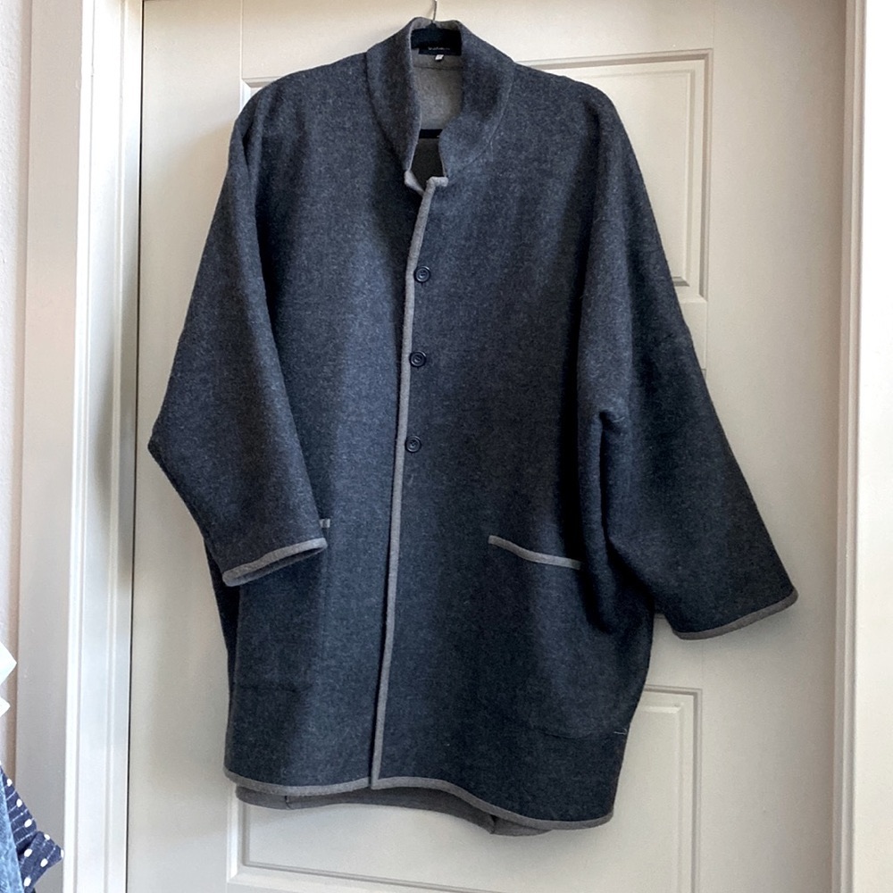 Eskandar charcoal wool jacket